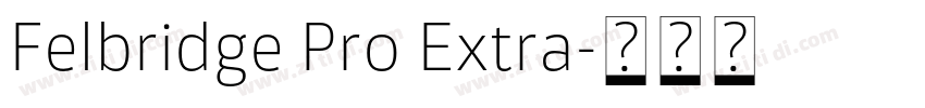 Felbridge Pro Extra字体转换